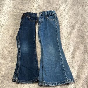 Levi Flare and OshKosh B’gosh boot cut 4T jeans